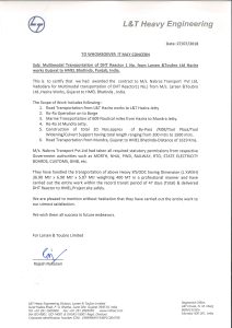 Completion Certificate & L&T BHATINDA